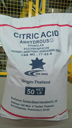 Food Grade Citric Acid  (50Lb)